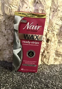 Nair Hair Remover Wax Ready-Strips For Legs & Body No Warming or Rubbing - Picture 1 of 2