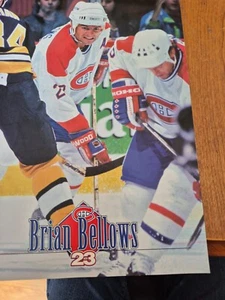 BRIAN BELLOWS MONTREAL CANADIENS POSTER COLOR 8 x 11 1993-1994 - Picture 1 of 1