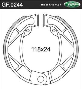 GANASCE FRENO POST. APRILIA CLASSIC RED ROSE FANTIC OASIS 50 AZ242 GF244 - Imagen 1 de 1