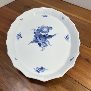 Royal Copenhagen Blue Flower Vintage Serving / Tart Oval Dish 12"