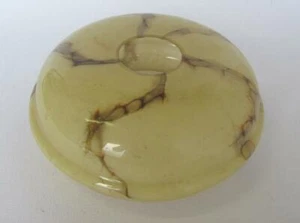 VINTAGE ART DECO LIGHT FIXTURE LAMP YELLOW OPALINE GLASS SCONCE - Picture 1 of 8