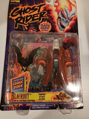 Nueva figura de acción 1996 ToyBiz Ghost Rider Blackout Vampire Glow in the Dark Foto 1 de 2
