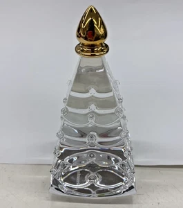 Baccarat Christmas Tree Object Figurine Crystal Glass With Box USED - Picture 1 of 6