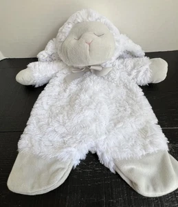 Baby Ganz Collection Sleepy Sheep Plush Flat-a-Pat White Lamb Security Blanket - Picture 1 of 6