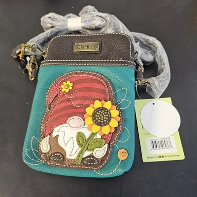 Chala Handbags Gnome Cellphone Crossbody Purse Convertible Strap NWT - Image 1 of 2