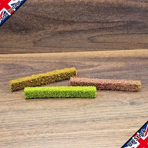 4 x Miniature Shrub Bush Strips for Model Train Railway, Warhammer, Fairy Garden - Picture 1 of 9
