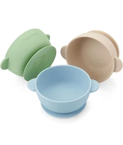 Pandaear 3er Pack Saugnäpfe BPA-frei Silikon Fütterungsset Säuglinge Kleinkinder - Bild 1 von 3