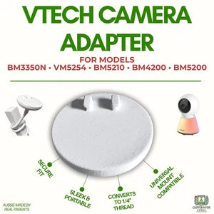 VTech Adapter for BM3350N + More | Baby Monitor | 1/4" Tripod Mount, 3D Printed - Picture 1 of 7