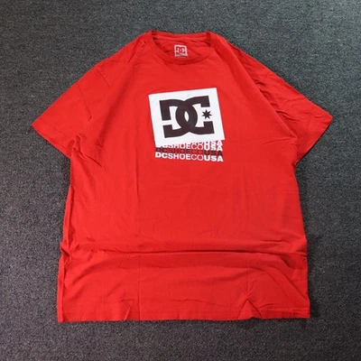 CAMISETA ROJA SKATER LOGO GRÁFICO DC SHOES AÑOS 2K/2000 XL Foto 1 de 4