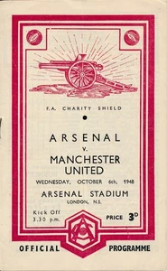 FA CHARITY SHIELD 1948 Arsenal v Manchester United - Picture 1 of 1