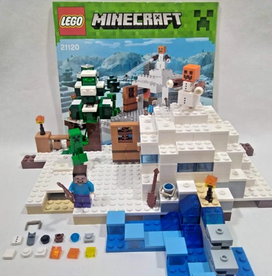 🔥LEGO Minecraft 21120 The Snow Hideout 100% Complete w/ Instructions & Minifigs - Image 1 of 4