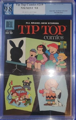 TIP TOP COMICS PEANUTS #219 9.8 1 of 1 Highest Graded Copy! SNOOPY Cover 1959! - Image 1 of 4