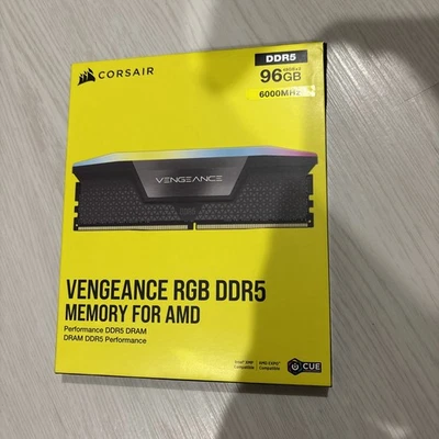 CORSAIR VENGEANCE RGB 96GB (2 x 48GB) 6000 MT/s *GREY* (AMD + INTEL) *CL36* DDR5 - Image 1 of 2