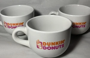 Dunkin' Donuts Cafe Coffee Soup Mug 1980’s Orange & Pink Logo 16 Oz. Price For 1 - Picture 1 of 8