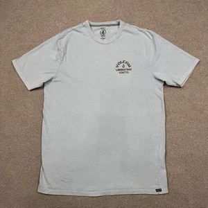 Volcom Men's Shirt Size L Blue Short Sleeve Vintage Y2K Surf Outdoor Pocket Tee - Picture 1 of 12