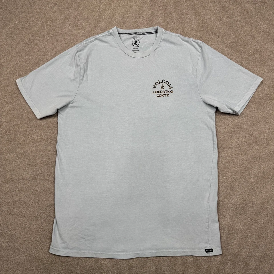 Volcom Men's Shirt Size L Blue Short Sleeve Vintage Y2K Surf Outdoor Pocket Tee - Image 1 of 4