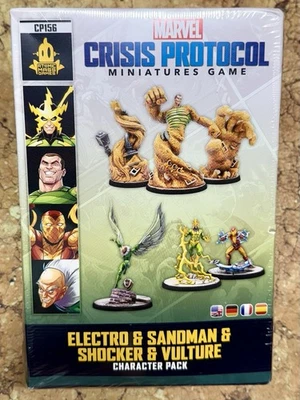 Marvel Crisis Protocol CP156 Electro, Sandman, Shocker & Vulture – New & Sealed - Image 1 of 4