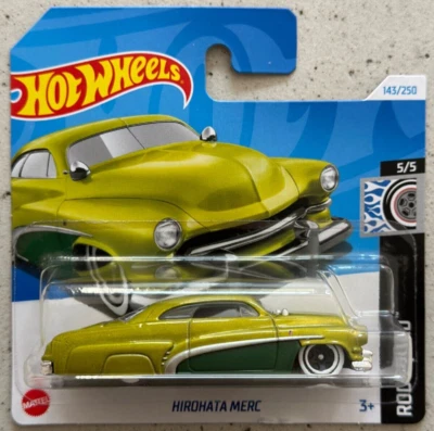 Tarjeta corta Hot Wheels HIROHATA MERC con protector Barris Customs Mercury Foto 1 de 3