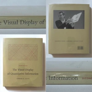 Edward R. Tufte VISUAL DISPLAY OF QUANTITATIVE INFORMATION 2nd Ed 2009 Hardcover - Picture 1 of 7
