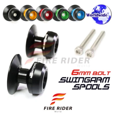 Carretéis de braço oscilante CNC SP02 6mm par de parafusos para Aprilia TUONO V4R 1000 11-16 12 13 14 - Imagem 1 de 3