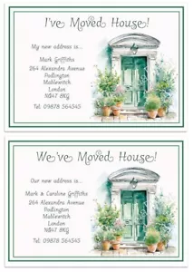 Personalised Change of Address, House Moving New address New Home cards x10 J745 - Picture 1 of 3