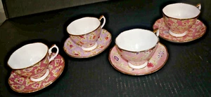 Juego de tazas y platillos de té florales vintage Royal Albert rubor lila rosa uvas - Imagen 1 de 21