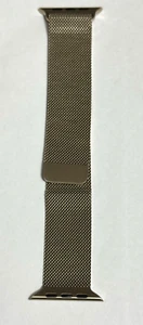 Autentyczny pasek do zegarka Apple 45mm magnetyczna pętla mediolańska stal nierdzewna złoto - Zdjęcie 1 z 8