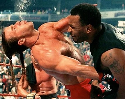 Shawn Michaels Mike Tyson 8x10 WrestleMania Foto Luchador Salón de la fama Lucha libre  Foto 1 de 2