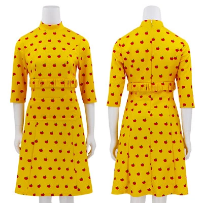 HANDMADE Cosplay The Fantastic Mr Fox Mrs Fox Mother Gold Dress Skirts Halloween Costumes