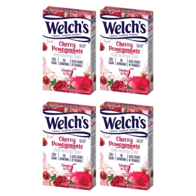 Welch's Singles To Go Drink Mix Cherry Pomegranate SUGAR FREE, for Water 4 BOXES - Image 1 of 2
