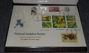 National Audubon Society 1987 Wildlife Conservation Briefmarken ERSTTAGSBRIEF  - Bild 1 von 10