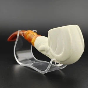 Elephant Meerschaum Pipe,With Case,Block Meerschaum Pipe,Unique Meerschaum Pipes - Picture 1 of 10