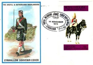 EYNHALLOW HOLY LAND SCOTLAND ROYAL WEDDING 11-14-1973 STAMP FIRST DAY COVER #3 - Picture 1 of 1