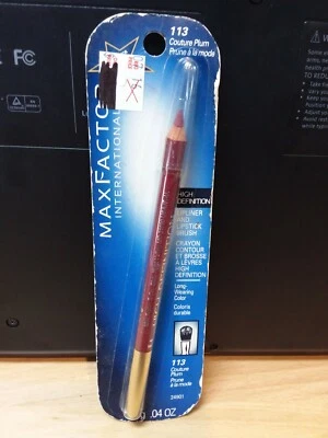 Cepillo de lápiz labial y delineador de labios de alta definición Max Factor ~ Couture Plum 113 ~ sellado Foto 1 de 2