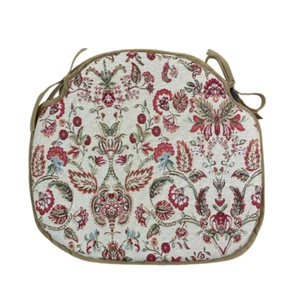 Morris Tapestry Large Spindle Back Tie-On Seat Pad. Kitchen/Dining - Picture 1 of 5