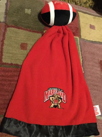UNIVERSITY OF MARYLAND Snuggle Ball- Blankie for Baby~ Licensed Cover