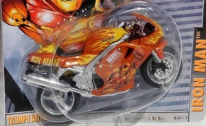 MARVEL Series #1 IRON MAN Triumph Daytona 955i 1:18 Scale Motorcycle Model - NOS - Picture 1 of 7