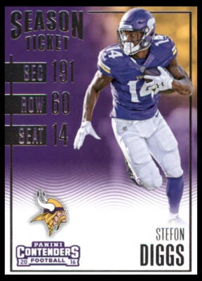 2016 Panini Contenders #38 Stefon Diggs Minnesota Vikings - Image 1 of 2
