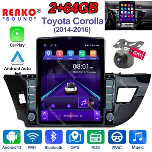 2+64G 9.7'' For Toyota Corolla 2014-2016 Android 13 GPS Car Radio Stereo CarPlay - Picture 1 of 11