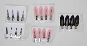 20 piece Large No-Crease Hair Clips for Sectioning & Styling Pink/White/Black