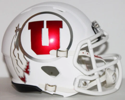 2016 Utah Utes Custom Riddell Mini Helmet vs Cal Cover