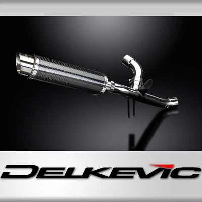 Ducati Multistrada 950 Delkevic 14" Carbon Round Muffler Exhaust Slip On 17-21 - Image 1 of 4