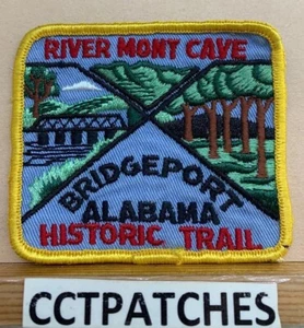 BRIDGEPORT, ALABAMA RIVER MONT CAVE HISTRORIC TRAIL SOUVENIR PATCH - Picture 1 of 2