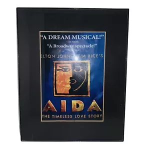 Fotos enmarcadas en póster musical de Broadway de Aida de Elton John & Tim Rice. "5""x7""" - Imagen 1 de 4