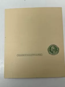 Scott 1910 PAID REPLY POSTAL CARD, MINT ENTIRE UNSEVERED 1 Cent Green - Picture 1 of 6