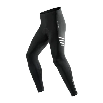 WOSAWE Hombres Invierno MTB Bicicleta Calor Pantalones 3D Gel Acolchado Reflectante Polar Medias Foto 1 de 4