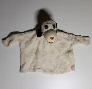 Alte Handpuppe mit Holzkopf für Puppentheater Kasperltheater #024 - Hund - Bild 1 von 7