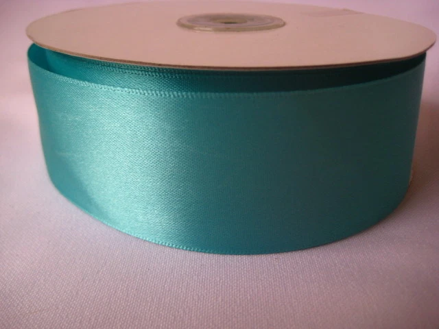 БАССЕЙН AQUA 50 ЯРДОВ РУЛОН ДВОЙНОЙ ЛИЦО АТЛАСНАЯ ЛЕНТА 1 1/2»  - Изображение 1 из 1