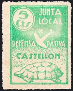 Castellón - Guerra Civil - Em. Local Republicana- Allepuz * 34 - Bild 1 von 1
