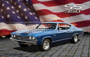 Chevelle SS350 1969 American Muscle Print - Imagen 1 de 1